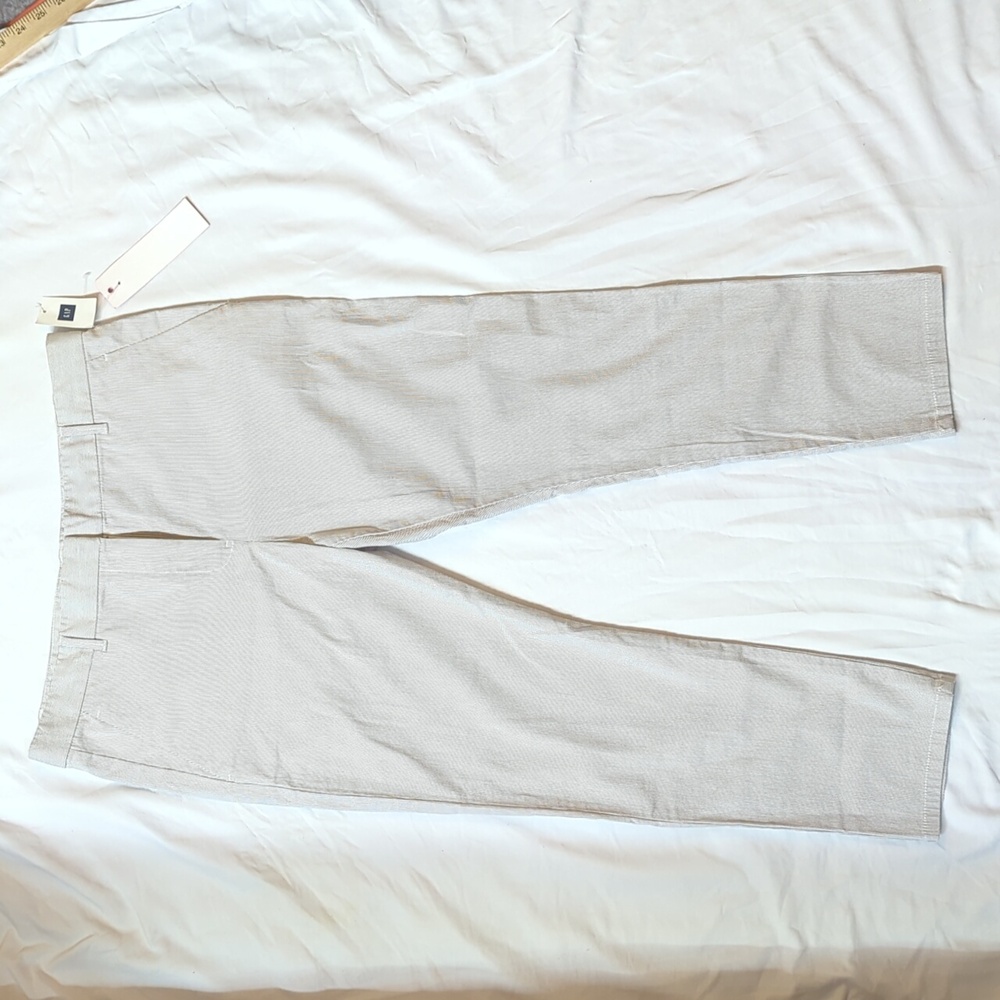 GAP Women's Light Khaki Striped Chinos